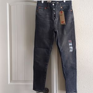 Levi's Wedgie Skinny Jeans Sz 27, Brand New w/tags, faded black